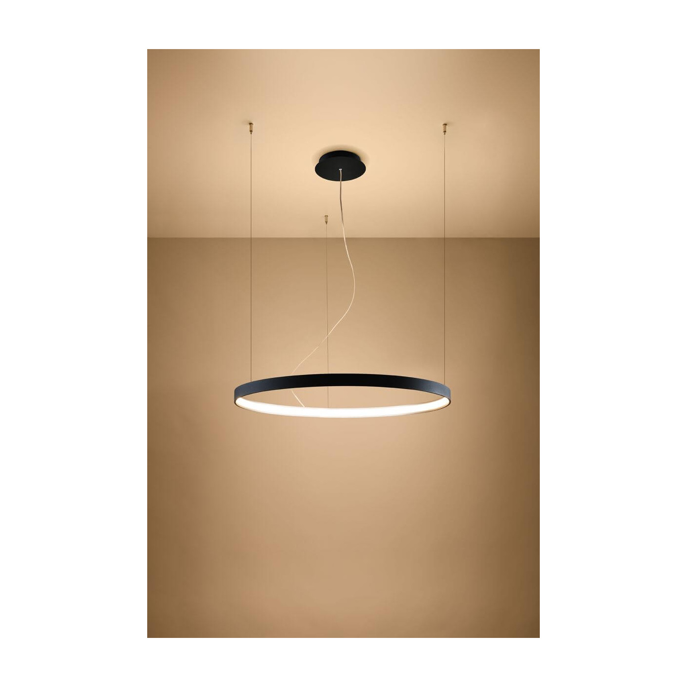Żyrandol Rio 78 Czarny LED 3000K TH.101 Sollux