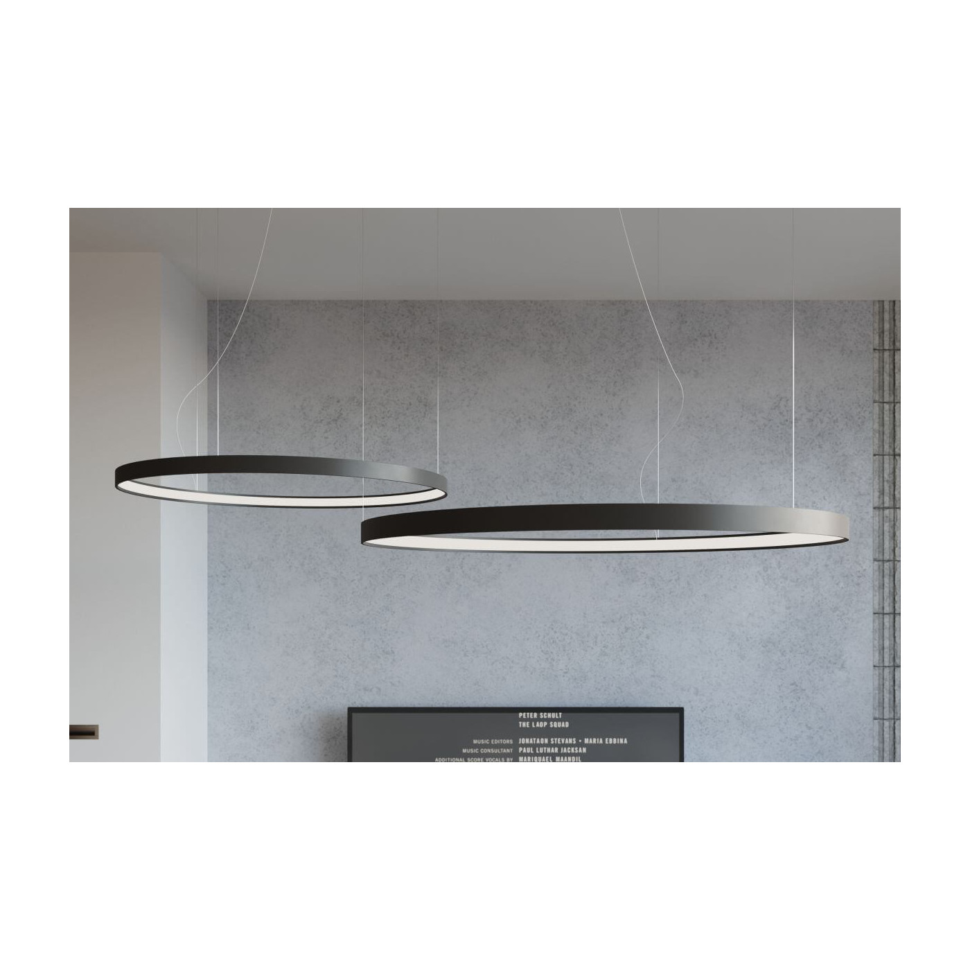 Żyrandol Rio 78 Czarny LED 3000K TH.101 Sollux