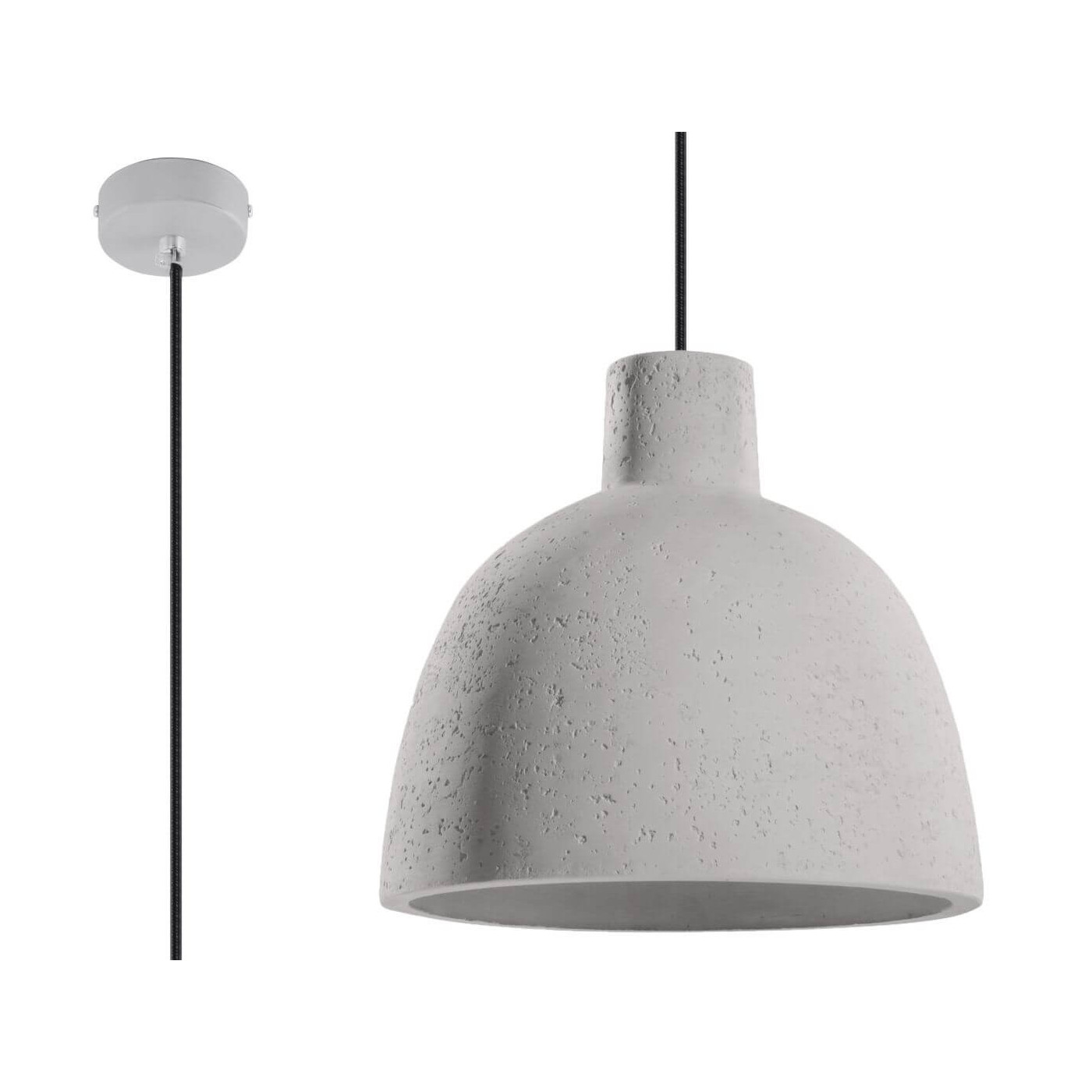 Lampa Wisząca Szary Damaso SL.0281 Sollux