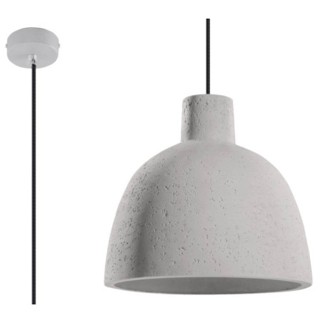Lampa Wisząca Szary Damaso SL.0281 Sollux