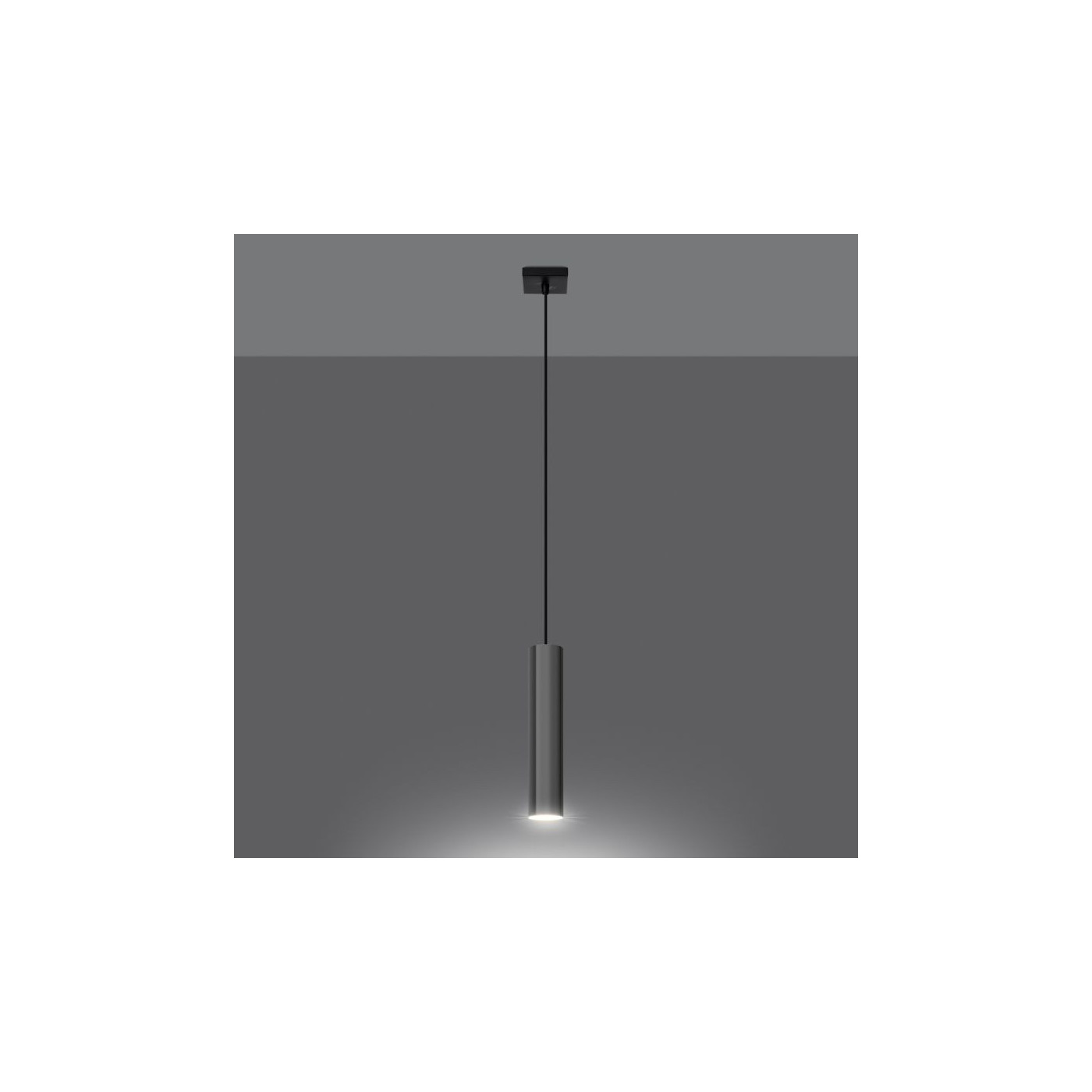 Lampa Wisząca Lagos 1 Chrom Sollux