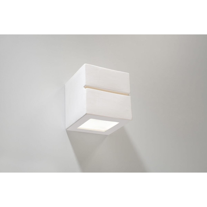 Kinkiet Ceramiczny Leo Line Biały SL.0230 Sollux
