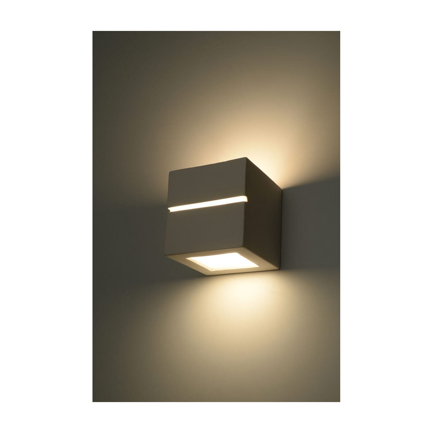 Kinkiet Ceramiczny Leo Line Biały SL.0230 Sollux