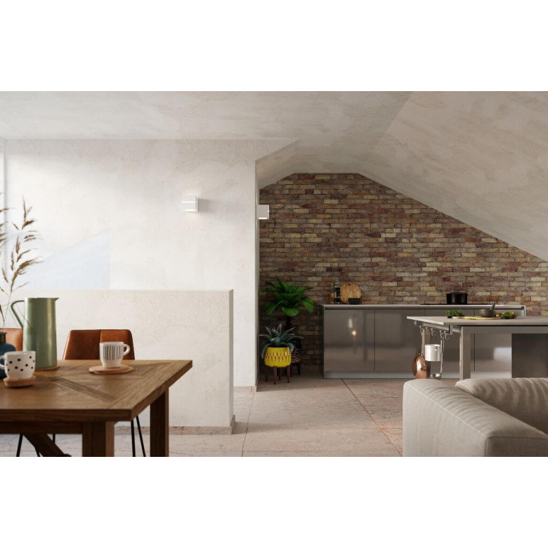 Kinkiet Ceramiczny Leo Line Biały SL.0230 Sollux