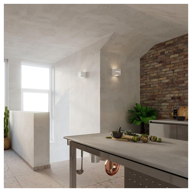Kinkiet Ceramiczny Leo Line Biały SL.0230 Sollux