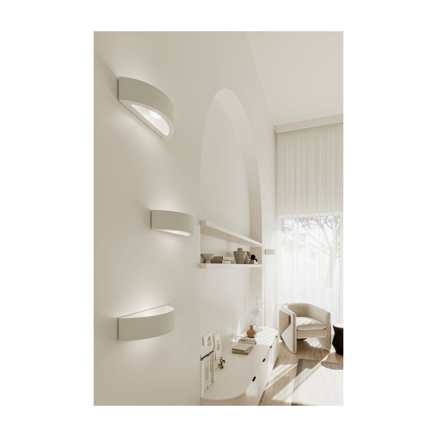 Kinkiet Ceramiczny Atena Biały SL.0001 Sollux