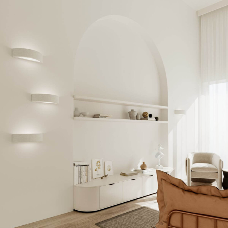 Kinkiet Ceramiczny Atena Biały SL.0001 Sollux