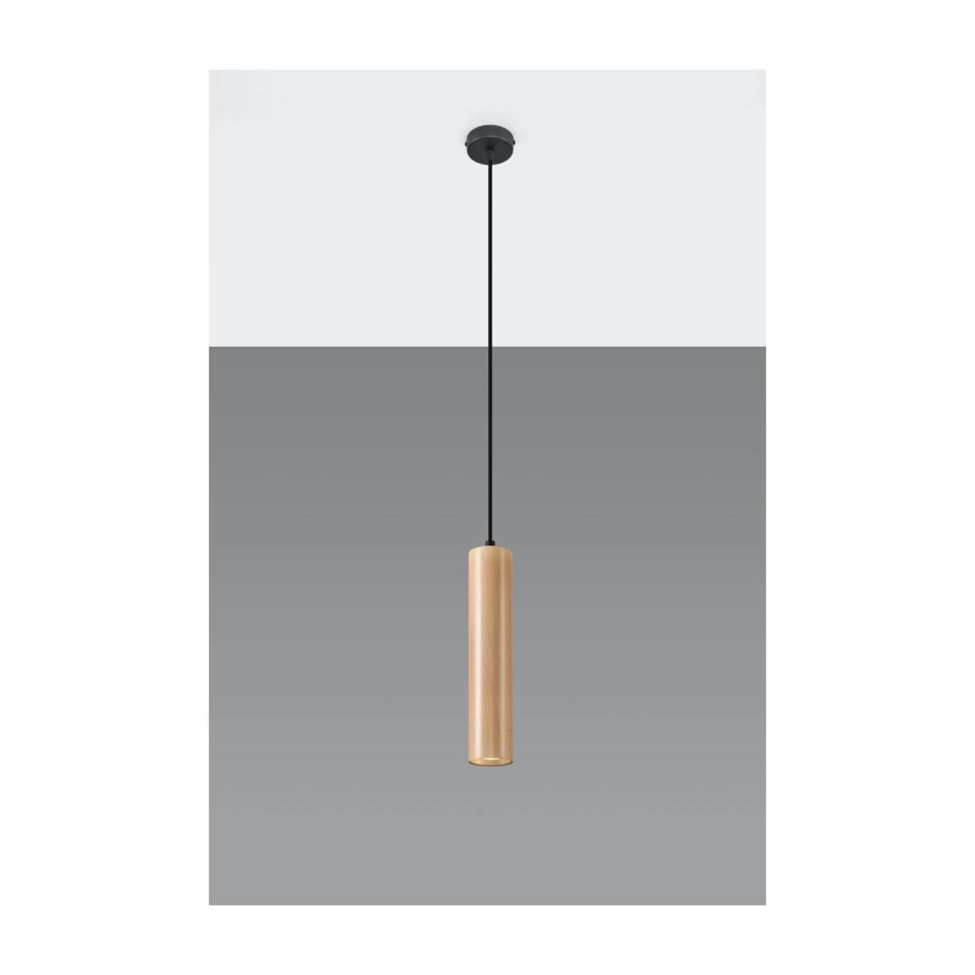 Lampa Wisząca Lino 1 Naturalne Drewno SL.0636 Sollux