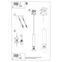Lampa Wisząca Lino 1 Naturalne Drewno SL.0636 Sollux