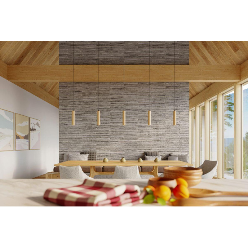 Lampa Wisząca Lino 1 Naturalne Drewno SL.0636 Sollux