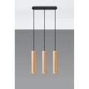 Lampa Wisząca Lino Naturalne Drewno 3 SL.0638 Sollux
