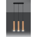 Lampa Wisząca Lino Naturalne Drewno 3 SL.0638 Sollux