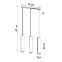 Lampa Wisząca Lino Naturalne Drewno 3 SL.0638 Sollux