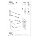 Kinkiet Lobo Czarny SL.0204 Sollux