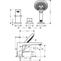 Bateria Wannowa Metropol 32551000 Hansgrohe