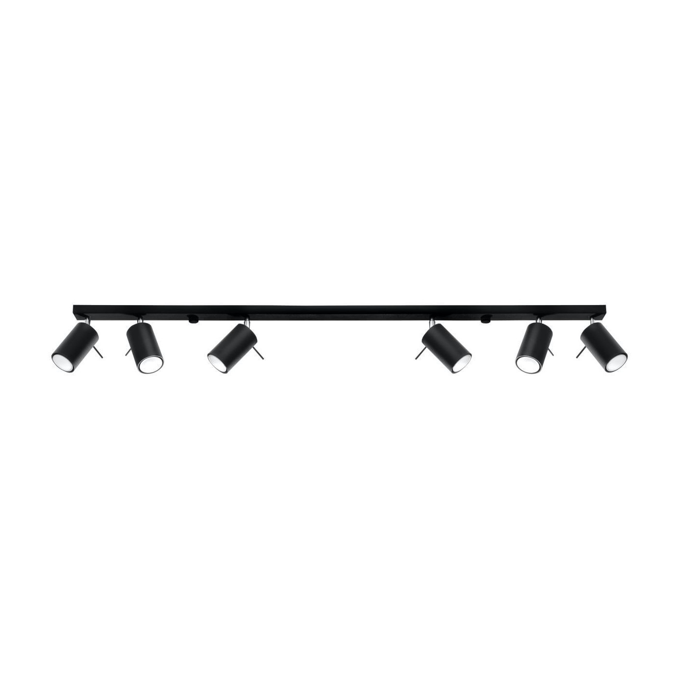 Plafon Ring 6L Czarny SL.0334 Sollux