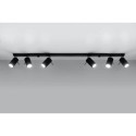 Plafon Ring 6L Czarny SL.0334 Sollux