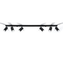 Plafon Ring 6L Czarny SL.0334 Sollux