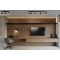 Plafon Ring 6L Czarny SL.0334 Sollux