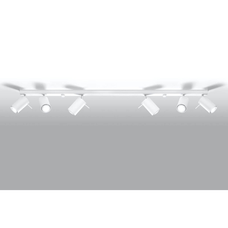 Plafon Ring 6L Biały SL.0333 Sollux
