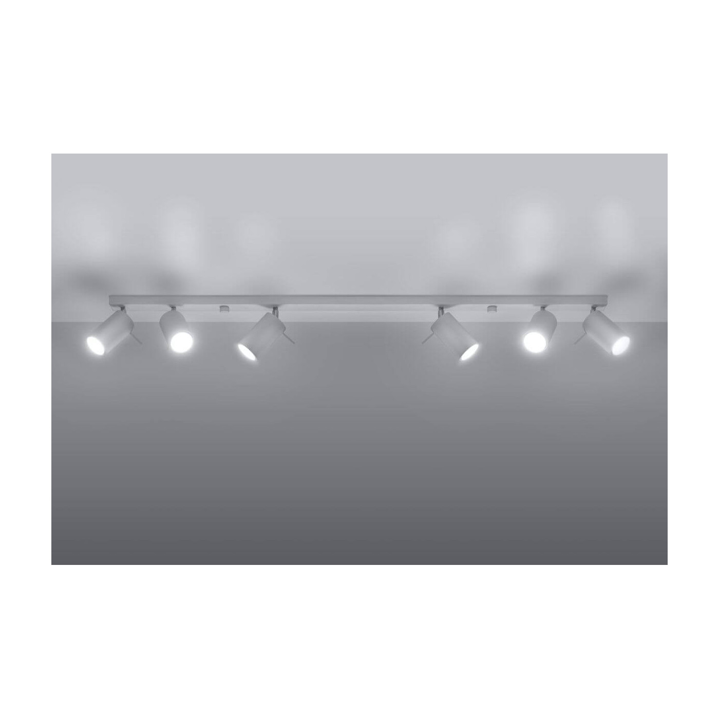 Plafon Ring 6L Biały SL.0333 Sollux