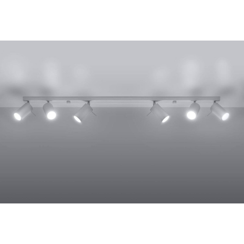 Plafon Ring 6L Biały SL.0333 Sollux
