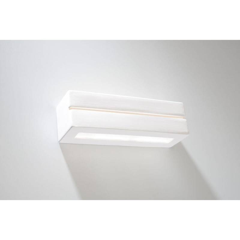 Kinkiet Ceramiczny Vega Line Biały SL.0231 Sollux