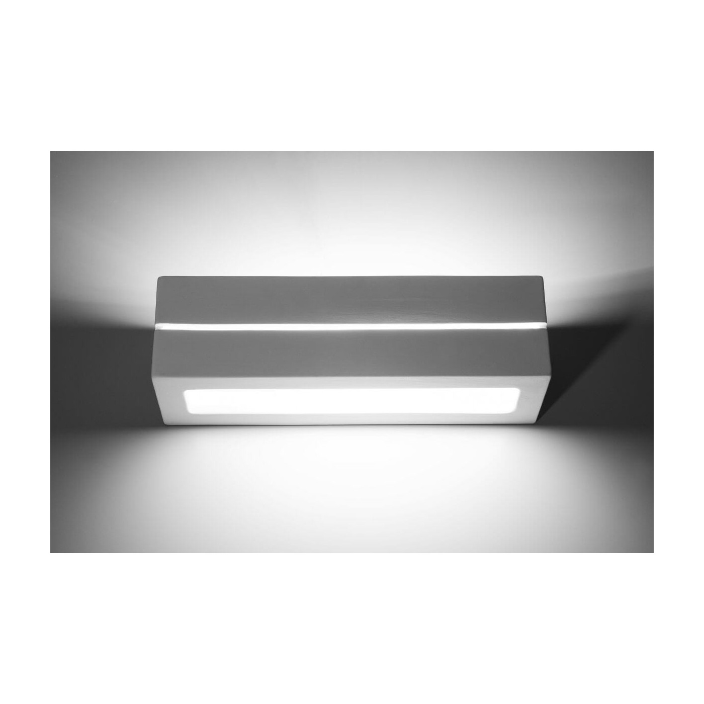 Kinkiet Ceramiczny Vega Line Biały SL.0231 Sollux