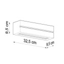 Kinkiet Ceramiczny Vega Line Biały SL.0231 Sollux