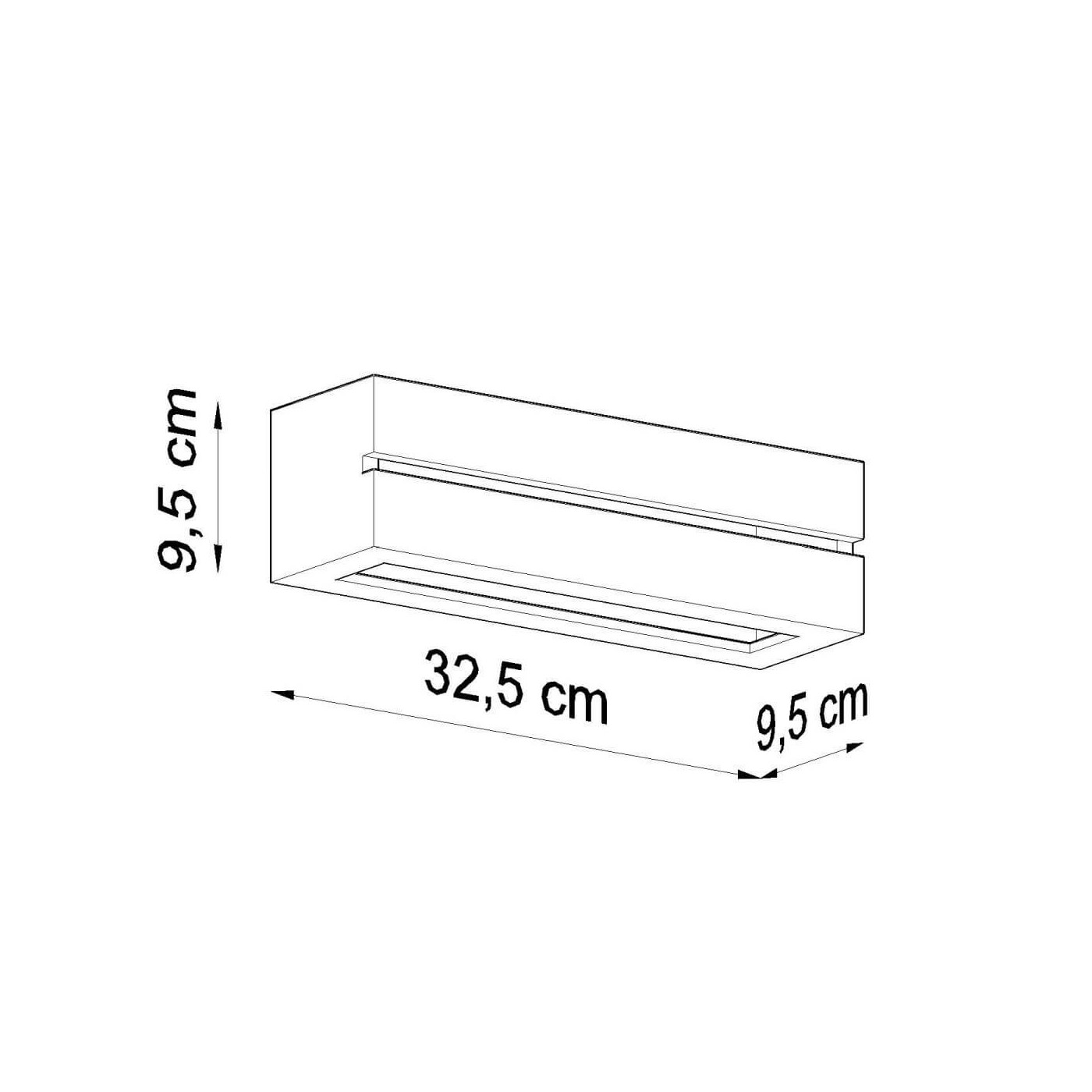 Kinkiet Ceramiczny Vega Line Biały SL.0231 Sollux