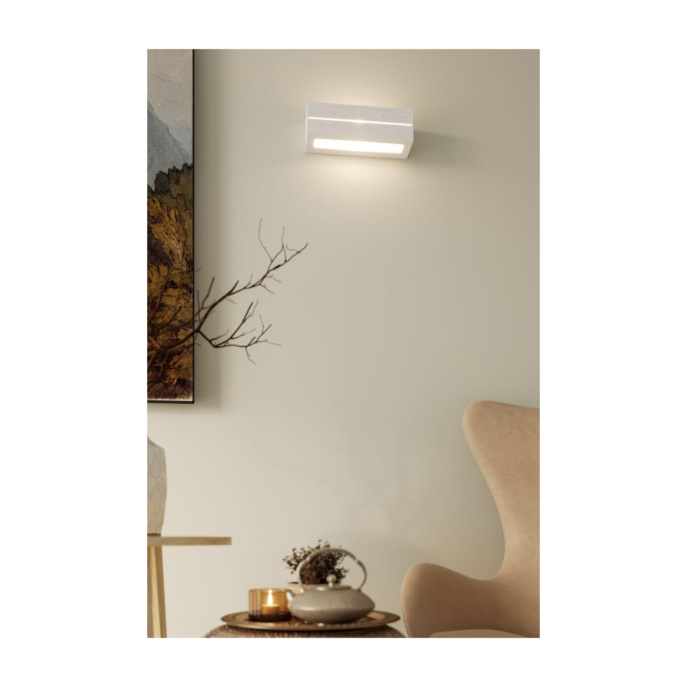 Kinkiet Ceramiczny Vega Line Biały SL.0231 Sollux