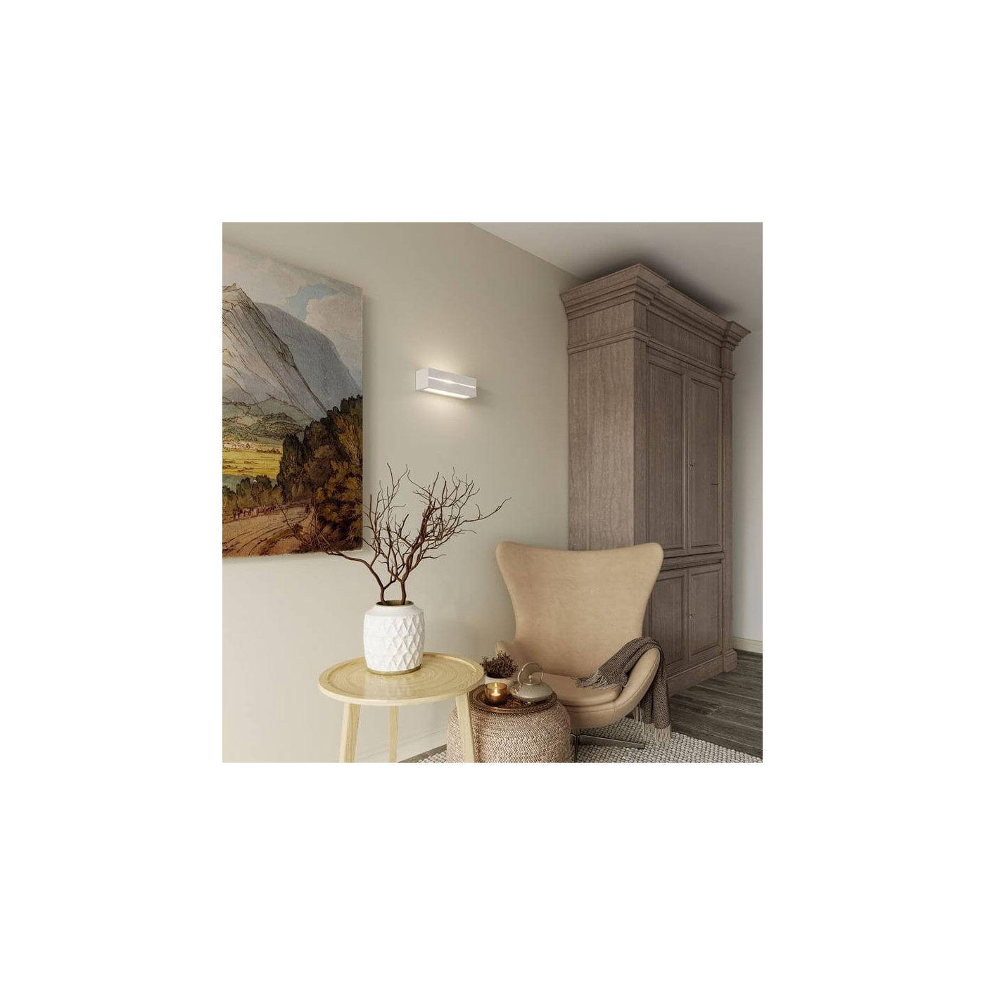 Kinkiet Ceramiczny Vega Line Biały SL.0231 Sollux