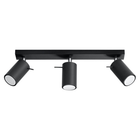 Plafon Ring 3 Czarny SL.0093 Sollux