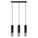 Lampa Wisząca Loopez 3L Czarny/Chrom SL.0942 Sollux