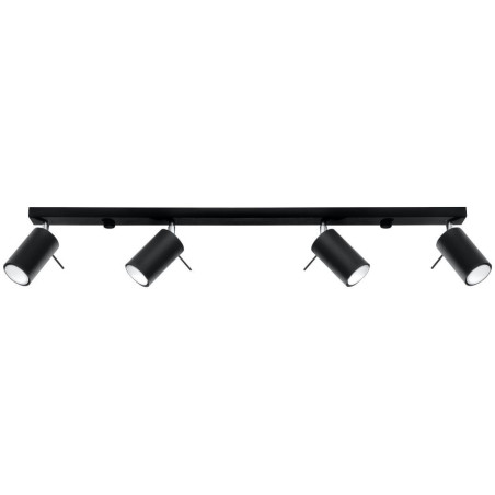 Plafon RING 4L Czarny SL.0332 Sollux