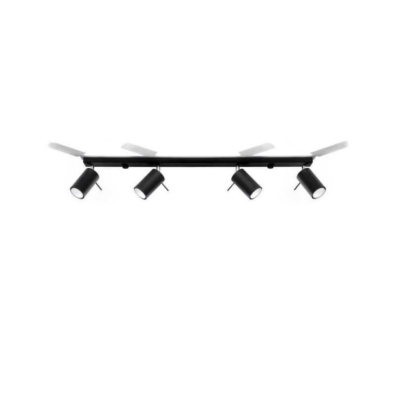 Plafon RING 4L Czarny SL.0332 Sollux