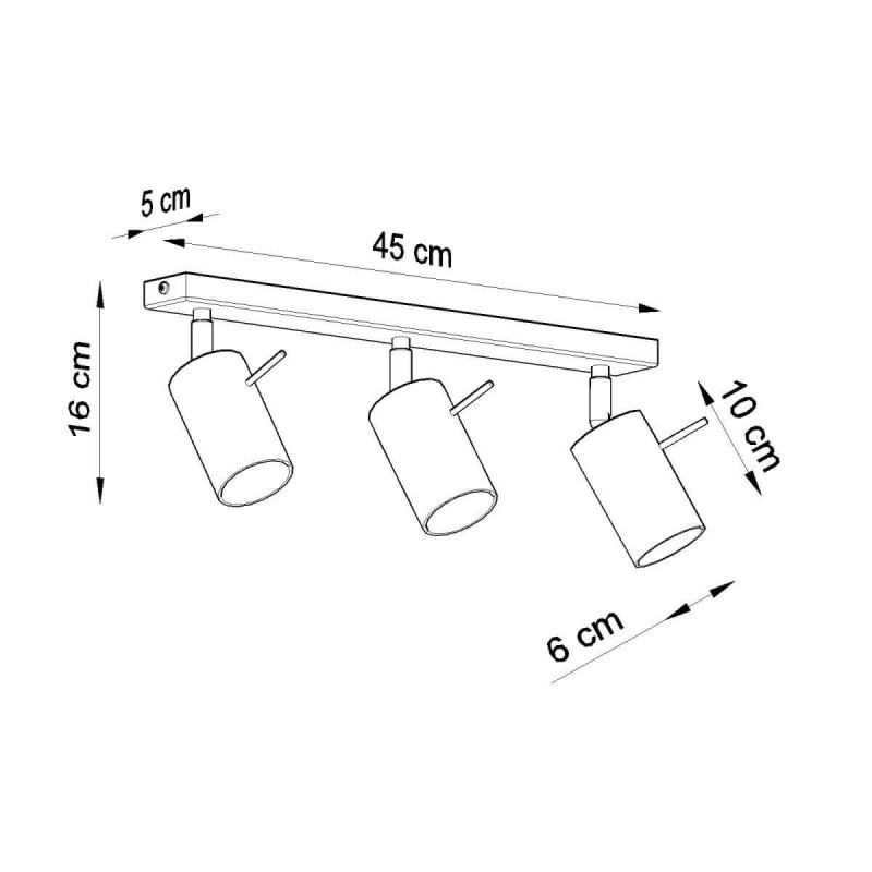 Plafon Ring 3 Biały SL.0089 Sollux