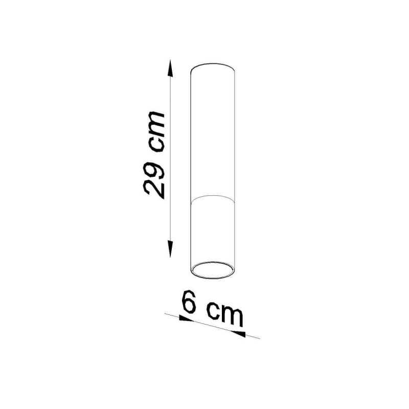Plafon Loopez Czarny Miedź SL.0945 Sollux