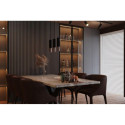 Plafon Loopez Czarny Miedź SL.0945 Sollux