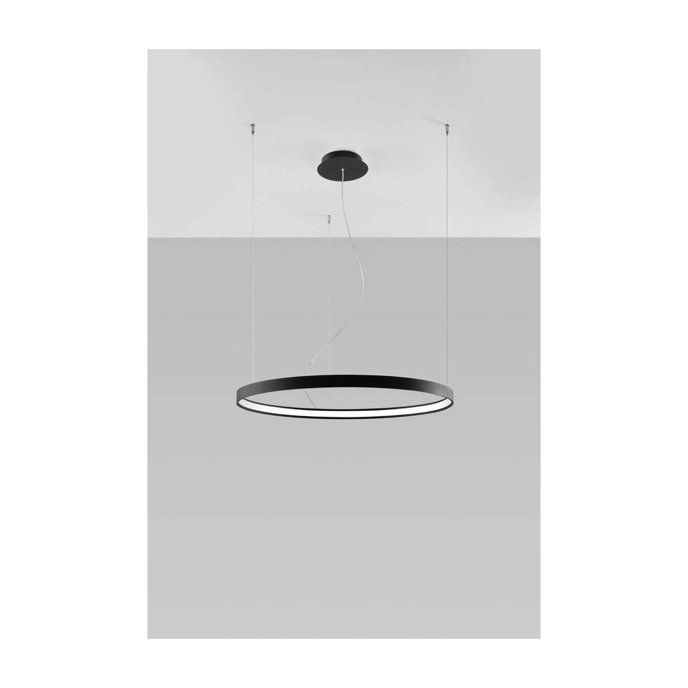Żyrandol Rio 78 Czarny LED 4000K TH.110 Sollux