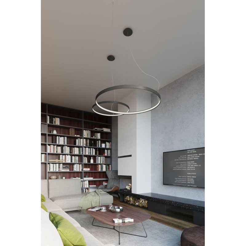 Żyrandol Rio 78 Czarny LED 4000K TH.110 Sollux