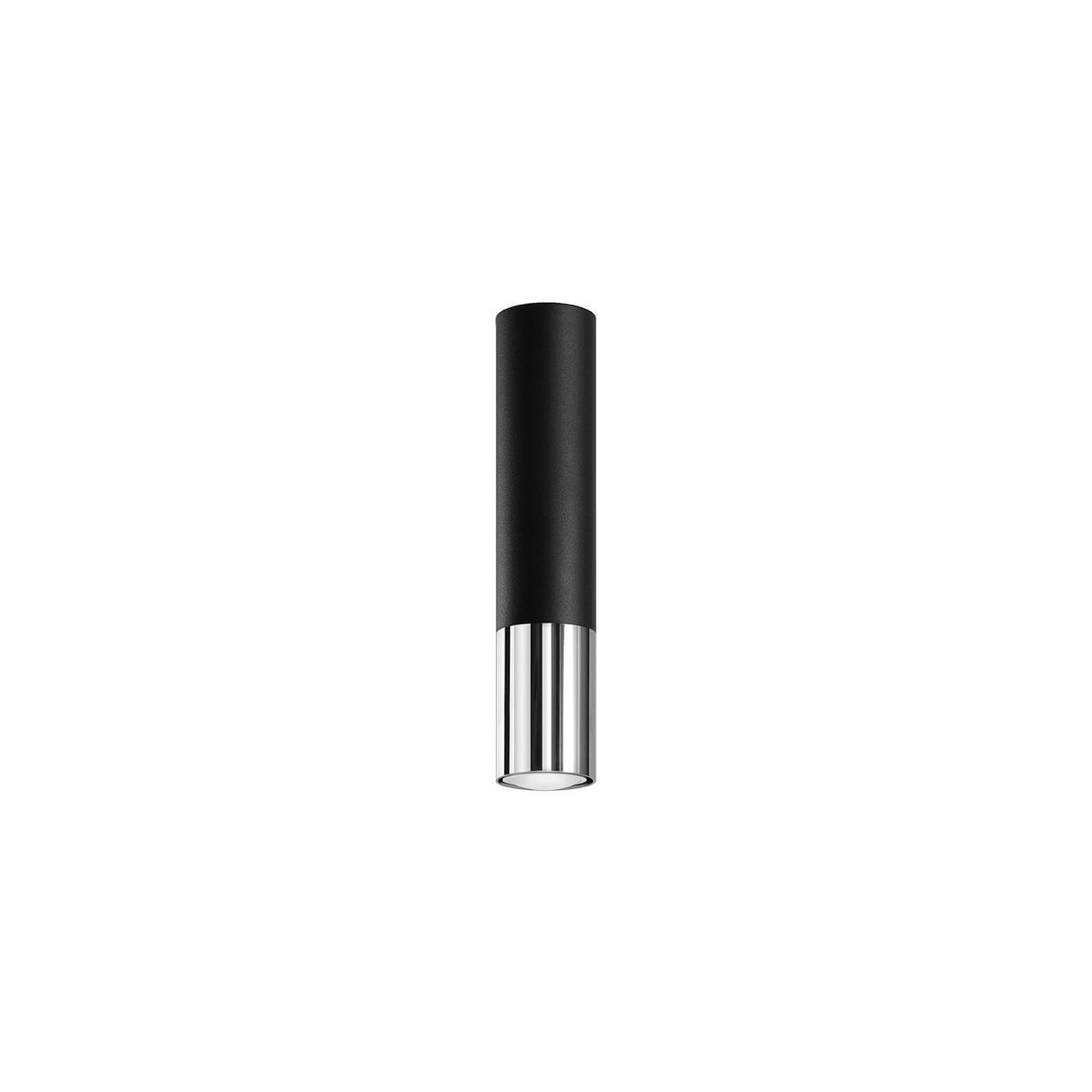 Plafon Loopez Czarny/Chrom SL.0939 Sollux