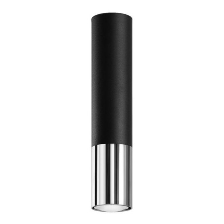 Plafon Loopez Czarny/Chrom SL.0939 Sollux
