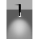 Plafon Loopez Czarny/Chrom SL.0939 Sollux