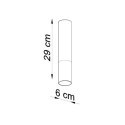 Plafon Loopez Czarny/Chrom SL.0939 Sollux