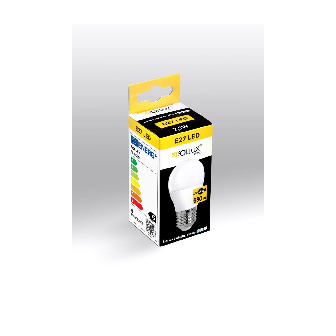 Żarówka LED E27 4000K 7,5W 690 lm SL.0969 Sollux