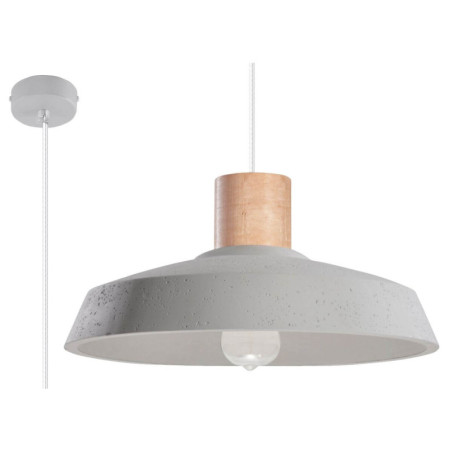 Lampa Wisząca Afra Szary SL.0282 Sollux