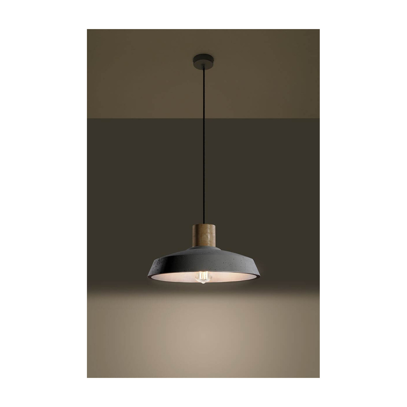 Lampa Wisząca Afra Szary SL.0282 Sollux