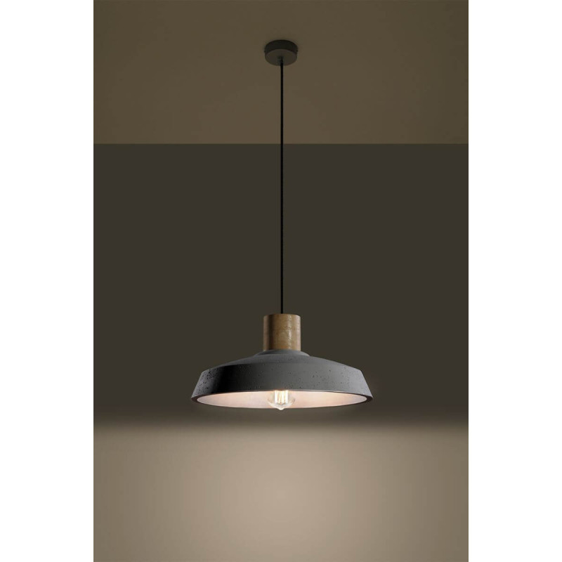 Lampa Wisząca Afra Szary SL.0282 Sollux
