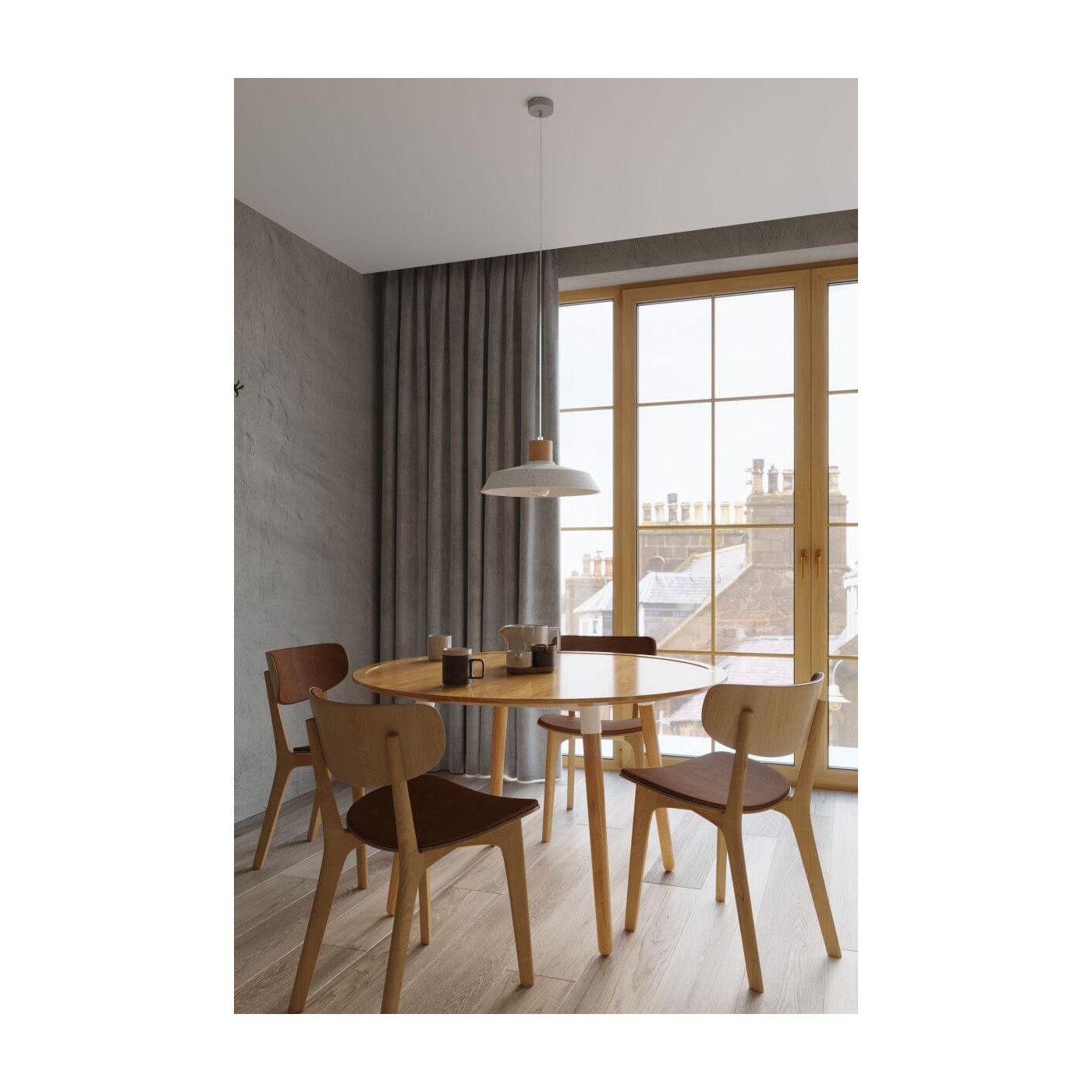 Lampa Wisząca Afra Szary SL.0282 Sollux